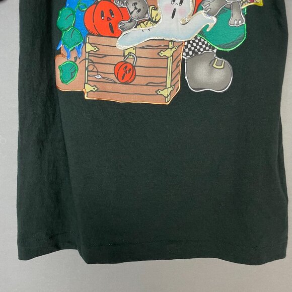 Vintage Halloween T-Shirt Daisy Kingdom Applique Bears Cats Ghost DIY Small Top - Picture 5 of 14